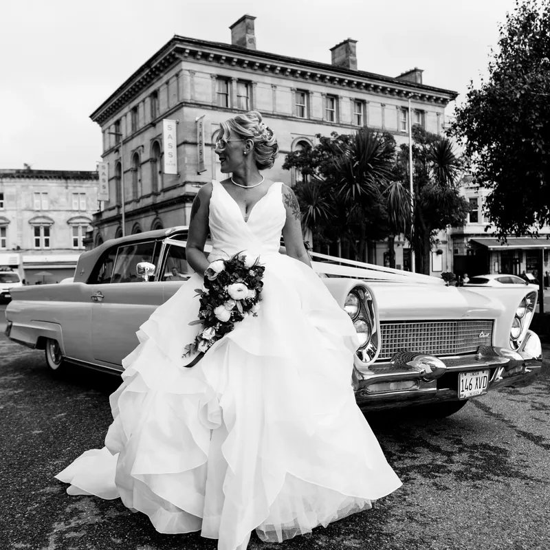classic candid rockabilly wedding