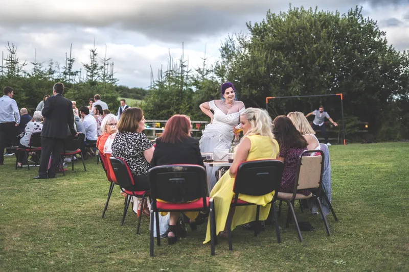 cumbria candid bride friends
