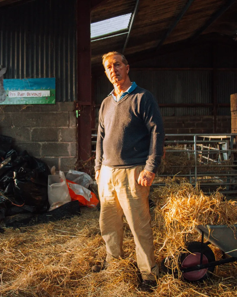 portrait farmer golden hour photography