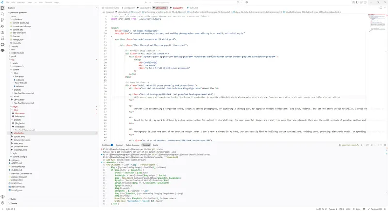 Code, Cameras, and Irony: Rebuilding My Web Stack with AI