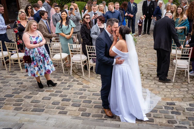 walton kiss bride groom