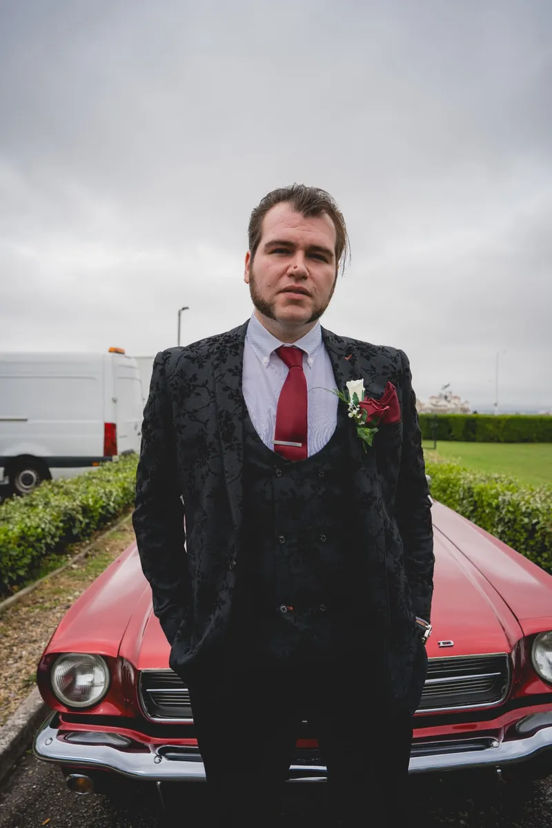weston beach wedding teddy